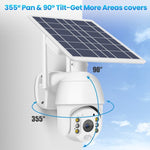 T16 1080P Full HD Solar Powered WiFi Camera, Support PIR Alarm, Night Vision, Two Way Audio, TF Card - Trustpick