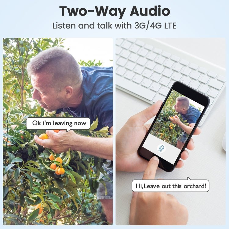 T20 1080P Full HD Solar Powered WiFi Camera, Support Motion Detection, Night Vision, Two Way Audio, TF Card - Trustpick