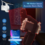 T22 1080P Full HD Solar Powered 4G Network EU Version Camera, Support PIR Alarm, Night Vision, Two Way Audio, TF Card - Trustpick