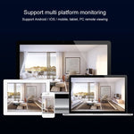 T23 2288 x 1288P Full HD Solar Powered WiFi Camera, Support PIR Alarm, Night Vision, Two Way Audio, TF Card - Trustpick