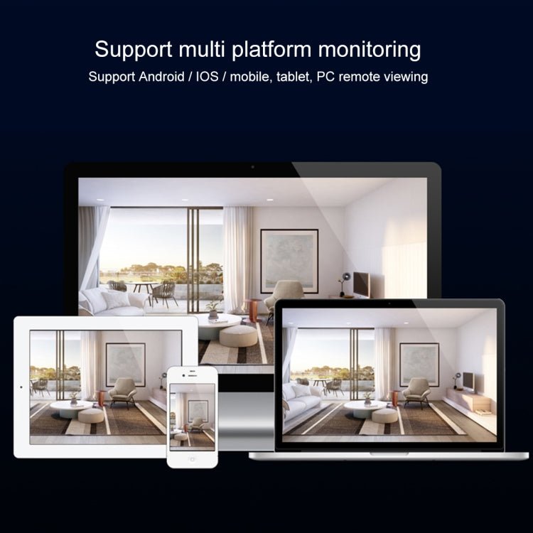 T23 2288 x 1288P Full HD Solar Powered WiFi Camera, Support PIR Alarm, Night Vision, Two Way Audio, TF Card - Trustpick