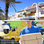 T23 2288 x 1288P Full HD Solar Powered WiFi Camera, Support PIR Alarm, Night Vision, Two Way Audio, TF Card - Trustpick