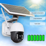 T23 2288 x 1288P Full HD Solar Powered WiFi Camera, Support PIR Alarm, Night Vision, Two Way Audio, TF Card - Trustpick
