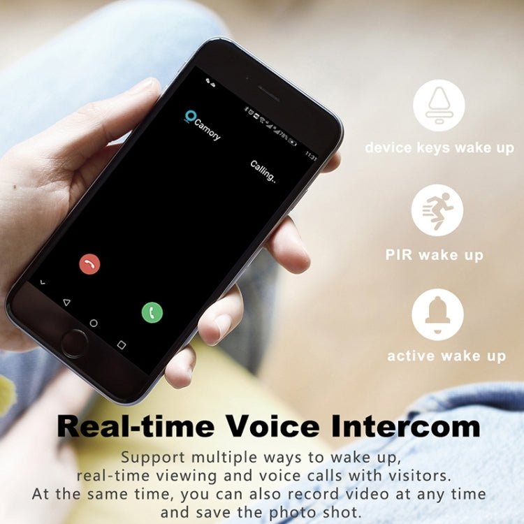 T30 Tuya Smart WiFi Visual Dingdong Doorbell with Battery Supports Two - Way Intercom & Night Vision - Trustpick
