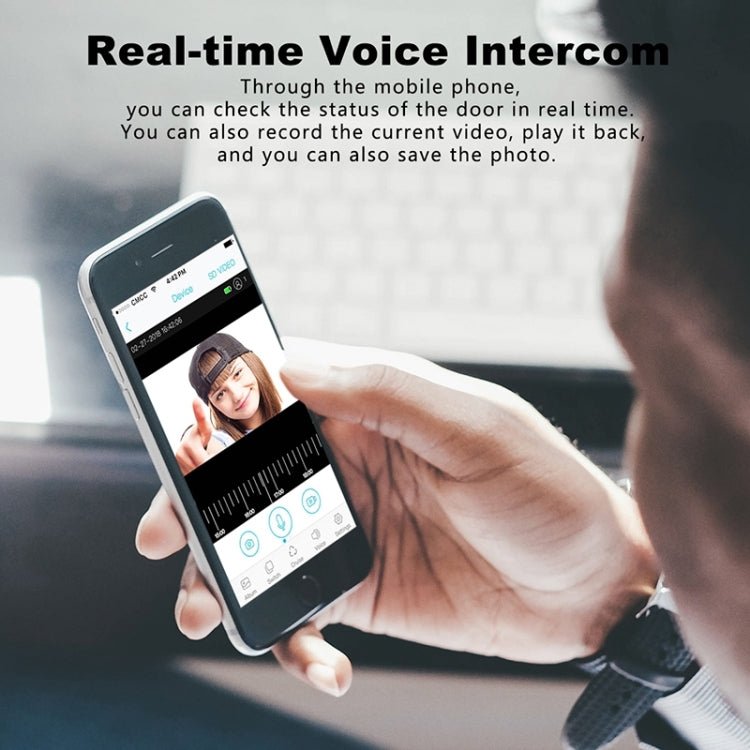 T30 Tuya Smart WiFi Visual Dingdong Doorbell with Battery Supports Two - Way Intercom & Night Vision - Trustpick