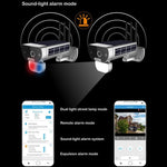 T8 1080P Full HD Solar Battery Ultra Low Power Sound Light Alarm Network Camera, Support Motion Detection, Night Vision, Two Way Audio, TF Card - Trustpick