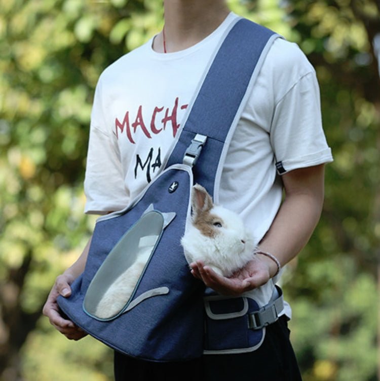 TAILUP Pets Carry Out Shoulder Bag Convenient Foldable Leather Chest Bag - Trustpick