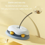 Teasing Cats Toy Turntable With Spring Leaky Food Ball Pet Cats Play Tray - Trustpick