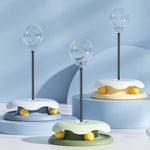 Teasing Cats Toy Turntable With Spring Leaky Food Ball Pet Cats Play Tray - Trustpick