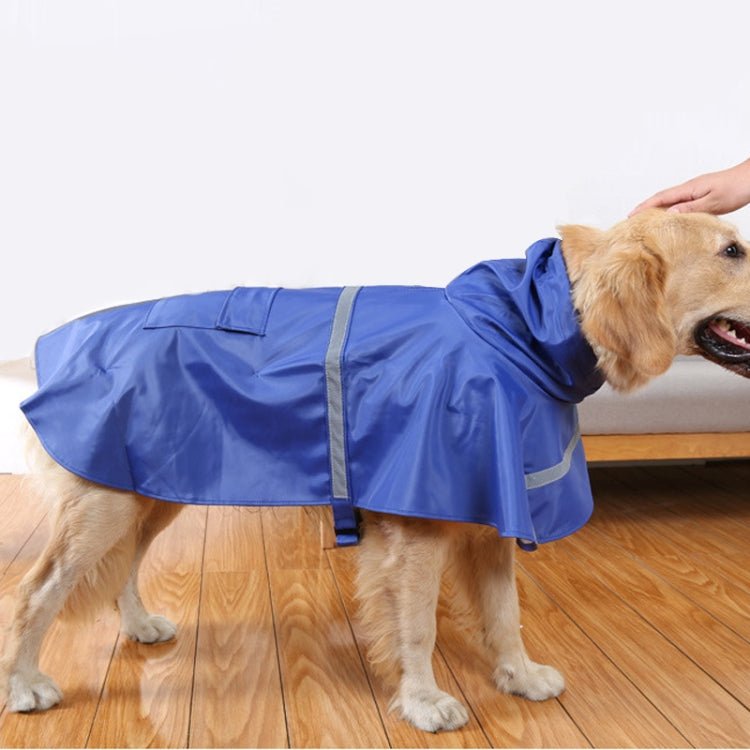 Teddy Golden Retriever Large Dog Practical Reflective Breathable Raincoat, Size: XS - Trustpick