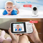 Temperature Detection 2 Way Voice Baby Security Video Camera 2.8 - inch LCD Baby Monitor - Trustpick