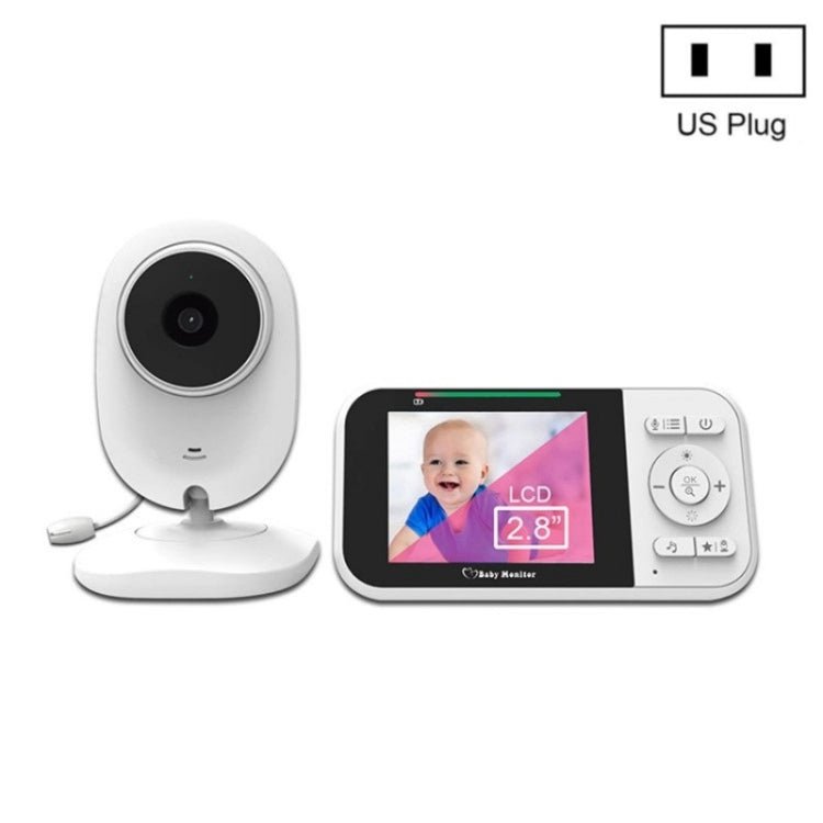 Temperature Detection 2 Way Voice Baby Security Video Camera 2.8 - inch LCD Baby Monitor - Trustpick