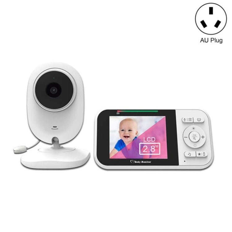 Temperature Detection 2 Way Voice Baby Security Video Camera 2.8 - inch LCD Baby Monitor - Trustpick