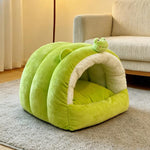 Thickened Warm Semi - Enclosed Cat Bed for Winter - Trustpick
