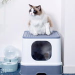 Top Drawer Fully Enclosed Cat Litter Box Pet Supplies - Trustpick