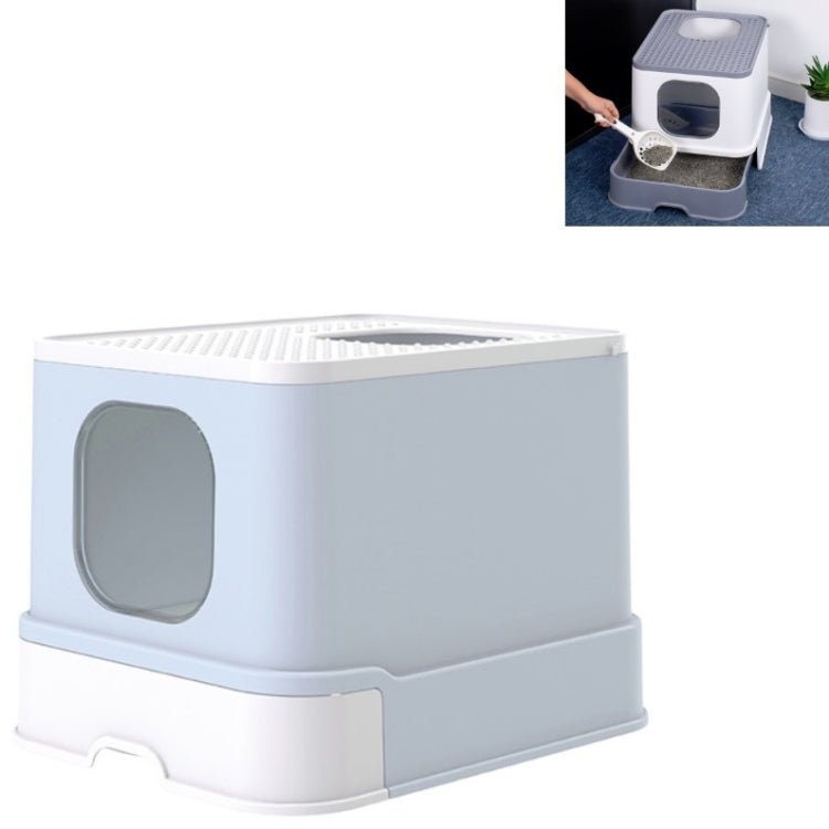 Top Drawer Fully Enclosed Cat Litter Box Pet Supplies - Trustpick