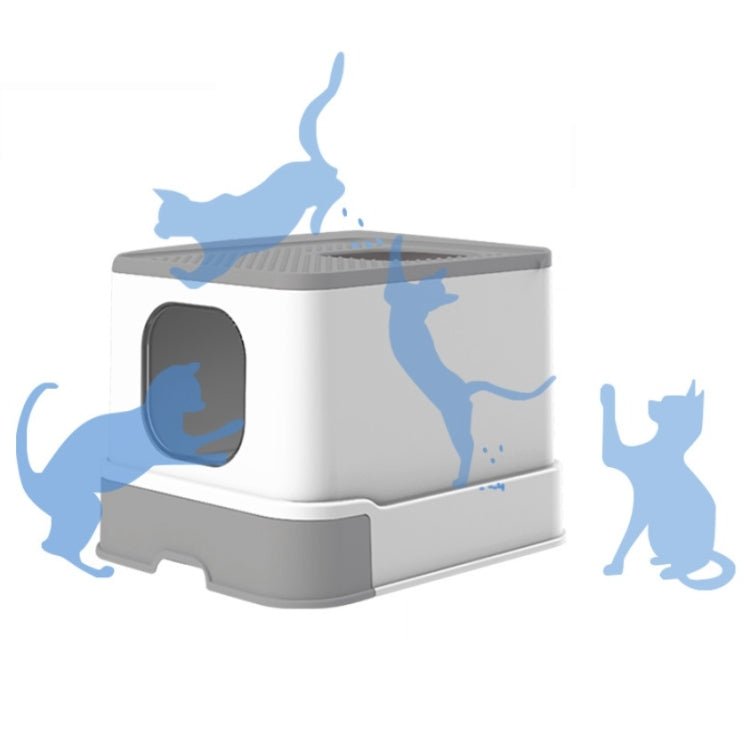 Top Drawer Fully Enclosed Cat Litter Box Pet Supplies - Trustpick