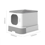 Top Drawer Fully Enclosed Cat Litter Box Pet Supplies - Trustpick
