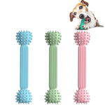TPR Teething Stick Dog Toy Barbell Shape Pet Chewing Teeth Cleaning Stick - Trustpick