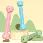 TPR Teething Stick Dog Toy Barbell Shape Pet Chewing Teeth Cleaning Stick - Trustpick