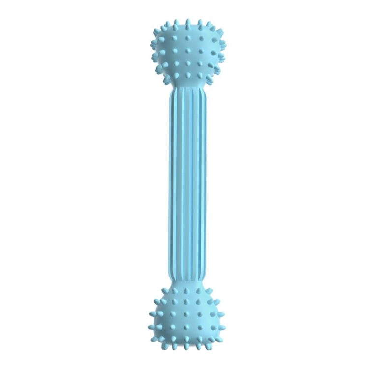 TPR Teething Stick Dog Toy Barbell Shape Pet Chewing Teeth Cleaning Stick - Trustpick