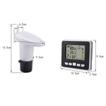 TS - FT002 Multifunctional Ultrasonic Electronic Water Tank Level Gauge With Indoor Temperature Thermometer Clock Display Water Level Gauge - Trustpick
