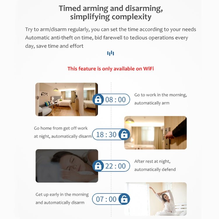 TUYA APP Control Wireless PIR Motion Sensor Alarm WiFi Motion Detector - Trustpick