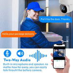 Tuya QX45 1080P Full HD IP65 Waterproof 2.4G Wireless IP Camera, Support Motion Detection & Two - way Audio & Night Vision & TF Card, AU Plug - Trustpick