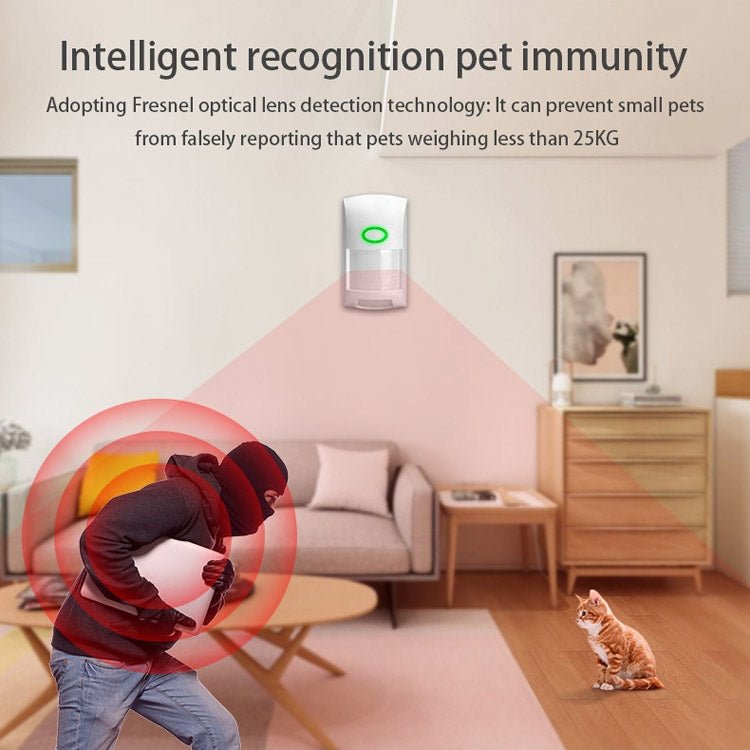 Tuya Smart App WiFi Infrared Alarm Smart Home Human Body Infrared Detector PIR - Trustpick