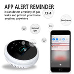 Tuya WiFi Gas Leak Detector With Temperature Clock Function Support Human Voice Alarm - Trustpick
