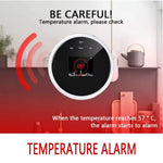 Tuya WiFi Gas Leak Detector With Temperature Clock Function Support Human Voice Alarm - Trustpick