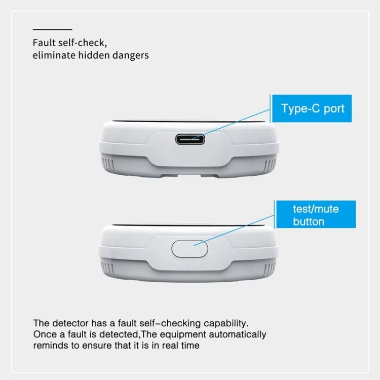 Tuya WiFi Gas Leak Detector With Temperature Clock Function Support Human Voice Alarm - Trustpick
