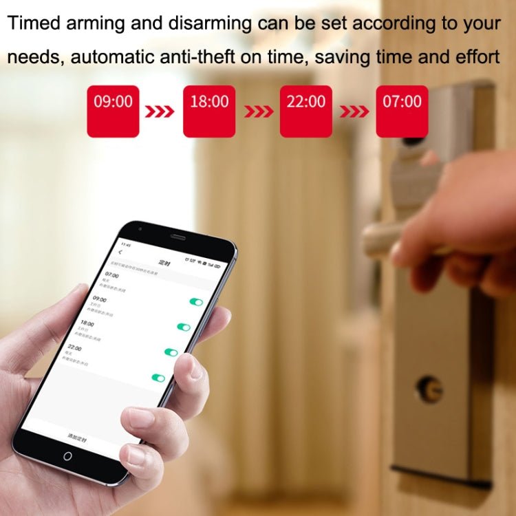 Tuya WiFi Sound And Light Door Magnetic Doors Windows Alarm Scene Linkage APP Reminder - Trustpick