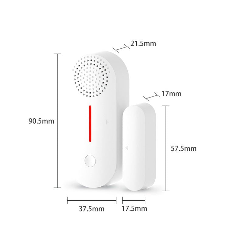 Tuya WiFi Sound And Light Door Magnetic Doors Windows Alarm Scene Linkage APP Reminder - Trustpick
