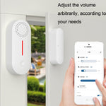 Tuya WiFi Sound And Light Door Magnetic Doors Windows Alarm Scene Linkage APP Reminder - Trustpick