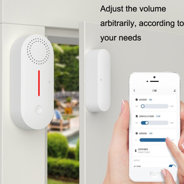 Tuya WiFi Sound And Light Door Magnetic Doors Windows Alarm Scene Linkage APP Reminder - Trustpick