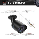 TV - 635H2/A IP66 Waterproof 1920x1080P AHD Camera, 1/2.7 inch 2MP CMOS Sensor Lens, Motion Detection, 20m IR Night Vision, CE & RoHS Certificated - Trustpick