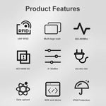 UHF Middle Range RFID Integrated Reader Identification Distance 0 - 5m, Style: Add WiFi Communication - Trustpick