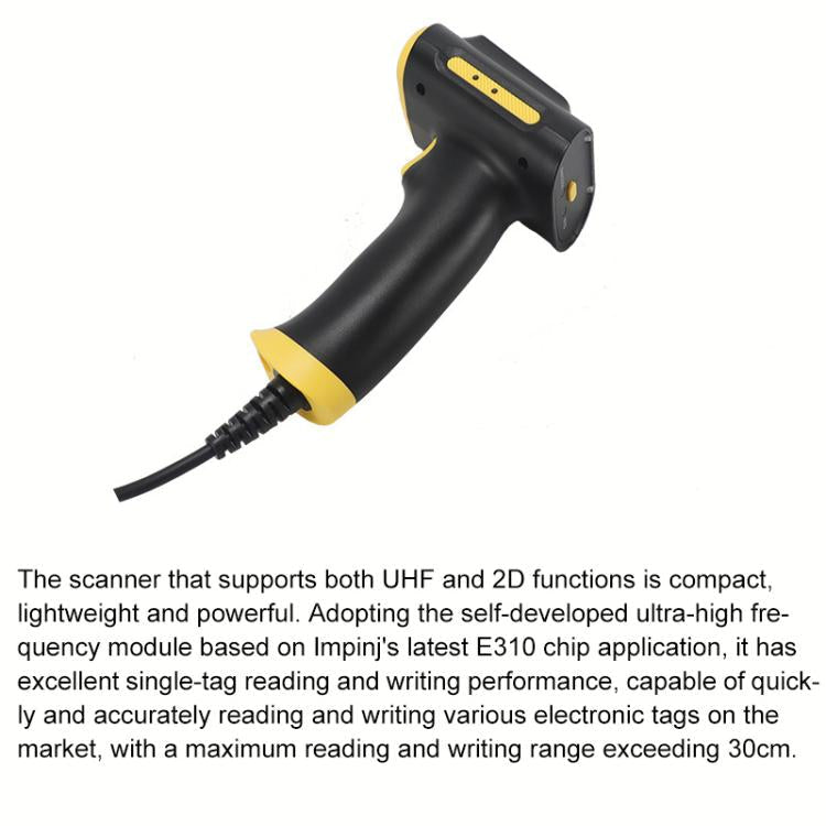 UHF RFID Handheld Card Reader Cash Register Settlement Scanner, Style: USB - Trustpick