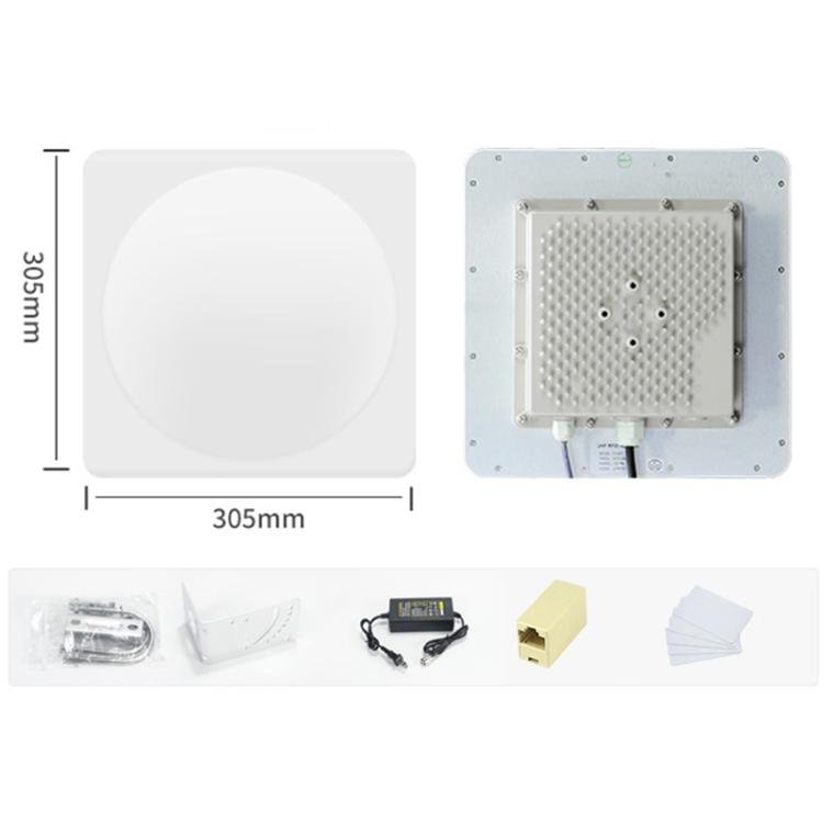 UHF RFID Long Range 9dBi Integrated Reader with E710 Chip, Style: Add Power Over Ethernet - Trustpick
