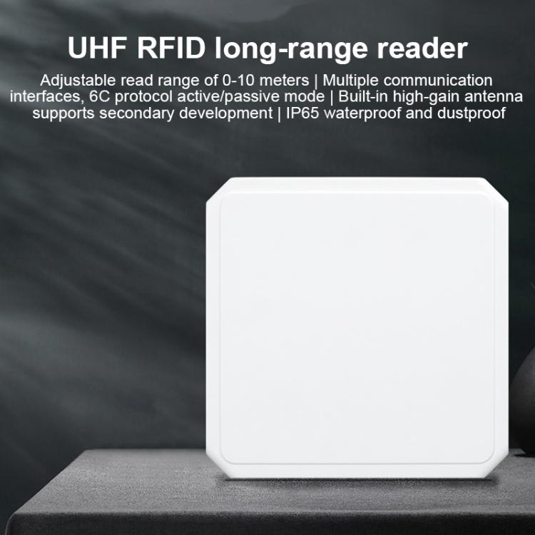UHF RFID Long Range Integrated Reader with Built - in 9dBi Antenna, Style: Add WiFi Communication - Trustpick