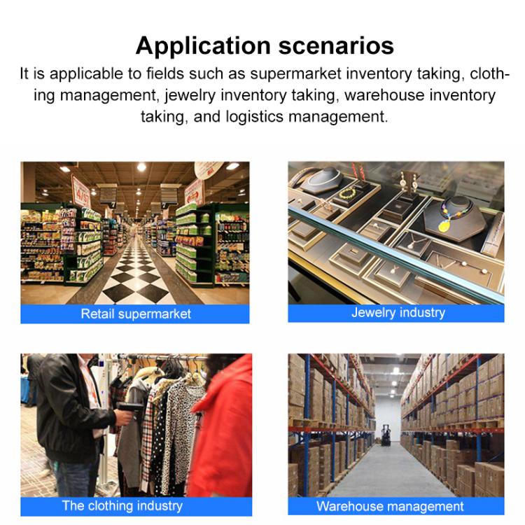 UHF RFID Radio Frequency High Performance Handheld Back Clip Bluetooth Communication Reader, Style: Bluetooth RFID Reading and Writing + One/Two - dimensional Code Scanning - Trustpick