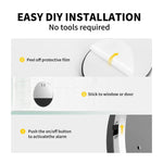 Ultra - slim Round Door / Window Alert Detect Vibration Sensor Alarm for Home Alarms Security - Trustpick