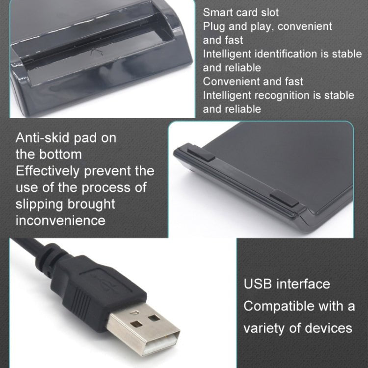 USB 2.0 IC Card / Bank Card / ID Card / SD Card Smart Reader - Trustpick