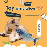 USB Charging Pet Simulation Fish Electric Cat Interactive Toy, Size：30cn - Trustpick