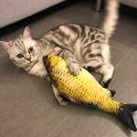 USB Charging Pet Simulation Fish Electric Cat Interactive Toy, Size：30cn - Trustpick