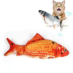 USB Charging Pet Simulation Fish Electric Cat Interactive Toy, Size：30cn - Trustpick