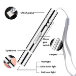 USB In - Line Flashlight Laser Pattern Funny Cat Stick Funny Cat Toy Pet Supplies - Trustpick