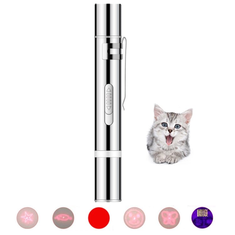 USB In - Line Flashlight Laser Pattern Funny Cat Stick Funny Cat Toy Pet Supplies - Trustpick