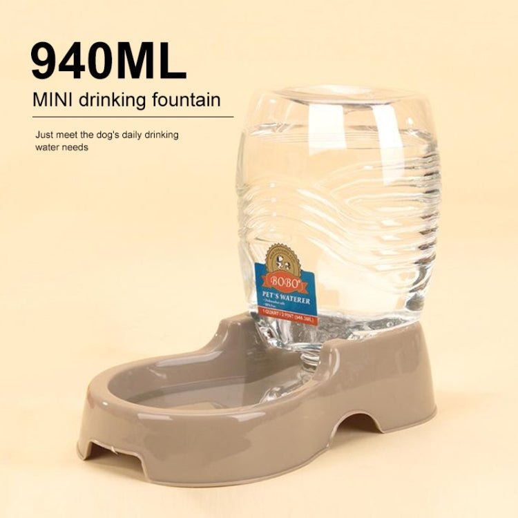 Utility Automatic Drinking Water Dispenser Detachable Bottle with Dish Feeder for Cats and Dogs， Random Color Delivery - Trustpick